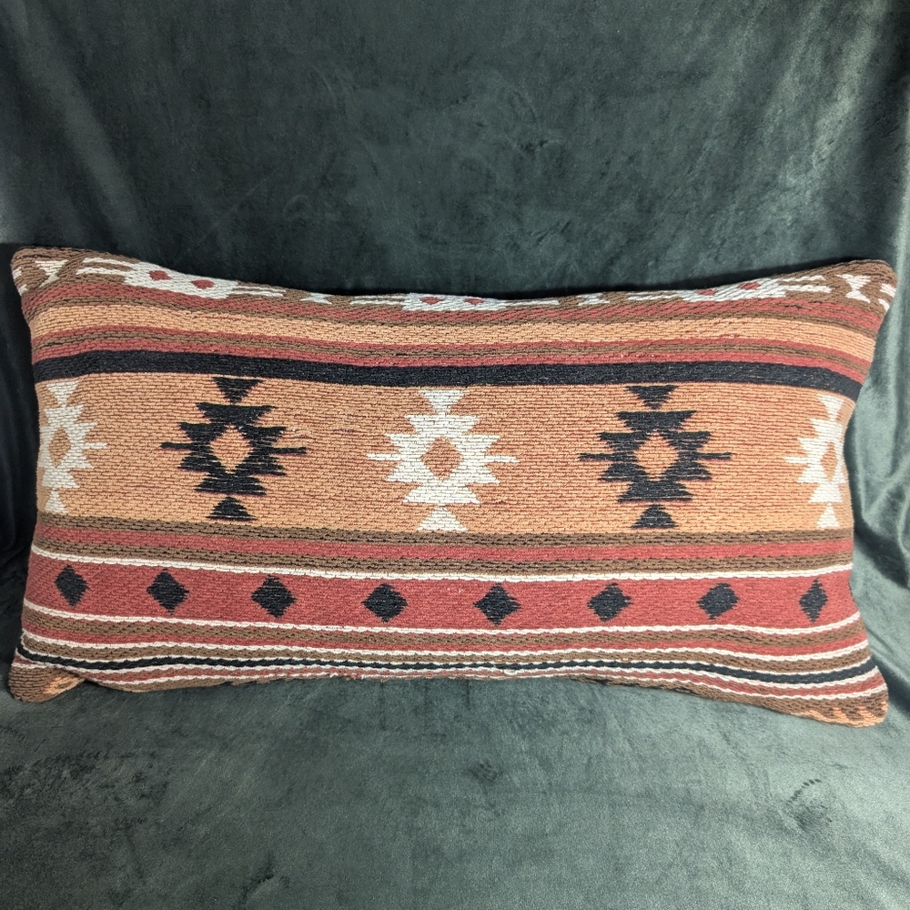 Rectangular Throw Pillow Native American Tribe Pattern  Devi Designs Chapman
